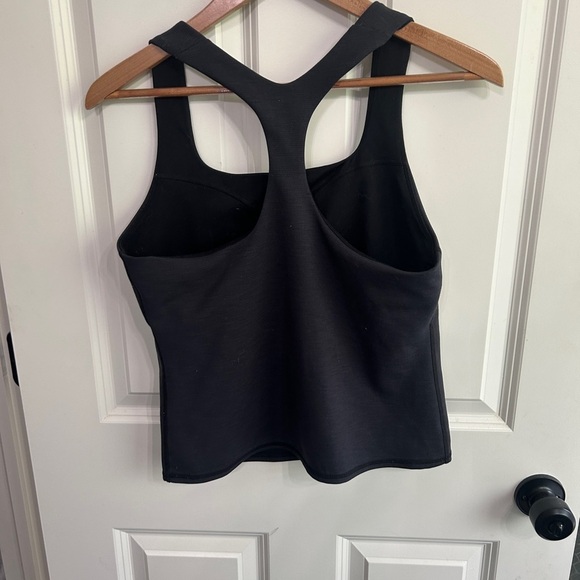 Sweaty Betty Black Tank Top with Racerback Design, lined. Size L. So flattering! - Picture 2 of 7